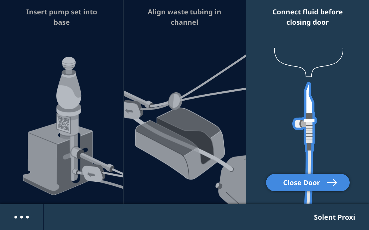 Setup step 3: Connect fluid